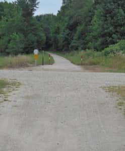 1st trail crossing south of Jefferson