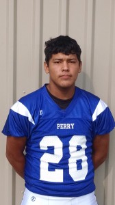 Perry sophomore Mark Campos shined in his frst varsity start Friday night.