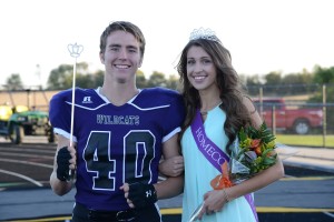 West Central Valley Homecoming Queen and King Caroline Doud and Gabe Wagner 