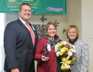 Desiree Monaghan (middle) is November DAISY Award Winner