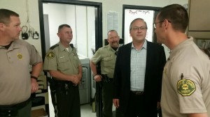 Congressman David Young visits with the Guthrie County Sheriff's Office 