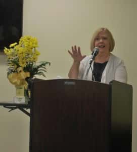 Special guest speaker Karen Jones