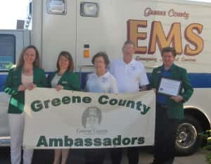 Greene Co Ambassadors with EMS