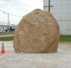 A northside view of the rock