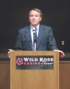 Ken Paxton presenting at GCDC annual dinner last week