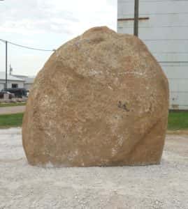 A northside view of the rock