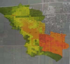 Map proposed for work to be done in drainage district two