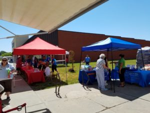 Booths at the 2017 Hy-Vee Health Fair