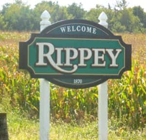 Rippey Welcome Sign