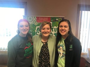 (L-R): Samantha Hardaway, Kara Betts and Emily Heupel. Photo courtesy of Greene Co Extension