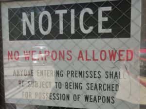 Guthrie Co Courthouse Weapons Ban