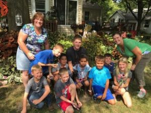 Students involved in garden project. Photo courtesy of Greene Co Schools