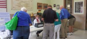 Jefferson residents voting at Greene County Courthouse