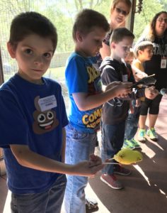 Second graders at the zoo. Photo courtesy of Beta Tau Delta