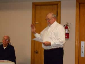 Ahrenholtz being sworn in at the beginning of his term in 2014