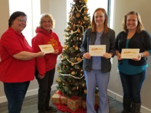 Winners (L-R): Cindi Van Horn, Cindy Deal, Mary Pedersen and Stacy Stream. Photo courtesy of Greene Co Chamber