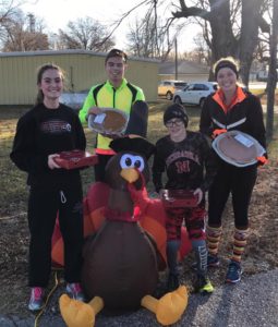 This year's winners (L-R): Regan Lamoureux, Spencer Warehime, Dakota Mobley, Erica Rittgers. Photo courtesy of Gobble Gobble organizers