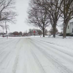 Snow covered roads