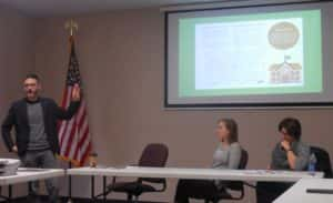 Zach Mannheimer presenting to steering committee in October