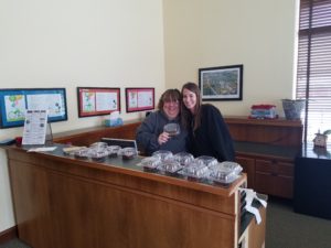 The Perry Chamber Office offered double-chocolate brownies for the Chocolate Walk