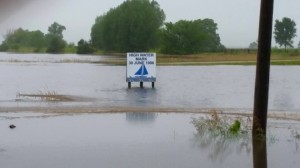 Last week's historic flooding was almost a record in Bagley. Photo courtesy of Bob Kempf.