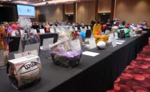 Some of the silent auction items