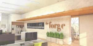 Virtual concept of The Forge. Image courtesy of WSA Studio