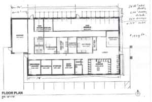 Floor plan of new animal shelter