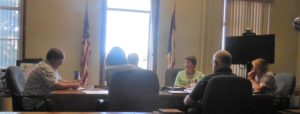 Greene County Supervisors discuss public health with PH Director Becky Wolf (back right) on Monday