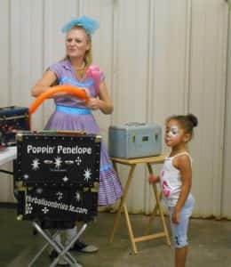 Poppin' Penelope gave kids balloon animals