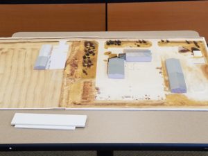 A model illustrating the proposed Dallas County Secondary Roads Department Central Facility