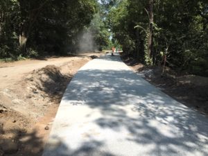 Current progress on the connector trail; photo courtesy of Dallas County Conservation