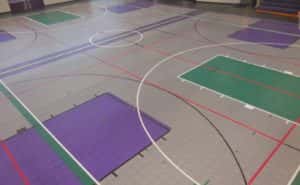 Current 20-year-old gym floor