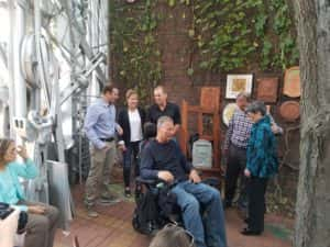 Members of Pete VanKirk's extended family at the Wall of Witnesses ceremony