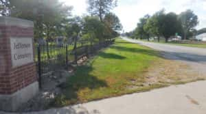 walking and biking path on east entryway