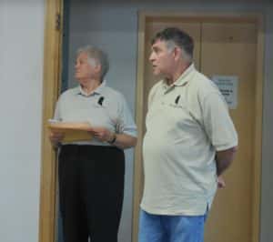 Thomas Jefferson Gardens Board Members Mary Weaver (left) and John Turpin (right)