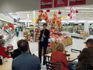 Kim Reynolds at the Perry Hy-Vee