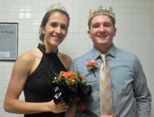 Paton-Chudran Homecoming Queen Megan Carey (left) and King Clayton Smith (right)