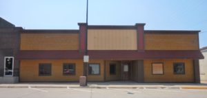 Former Pizza Ranch building before the exterior was removed