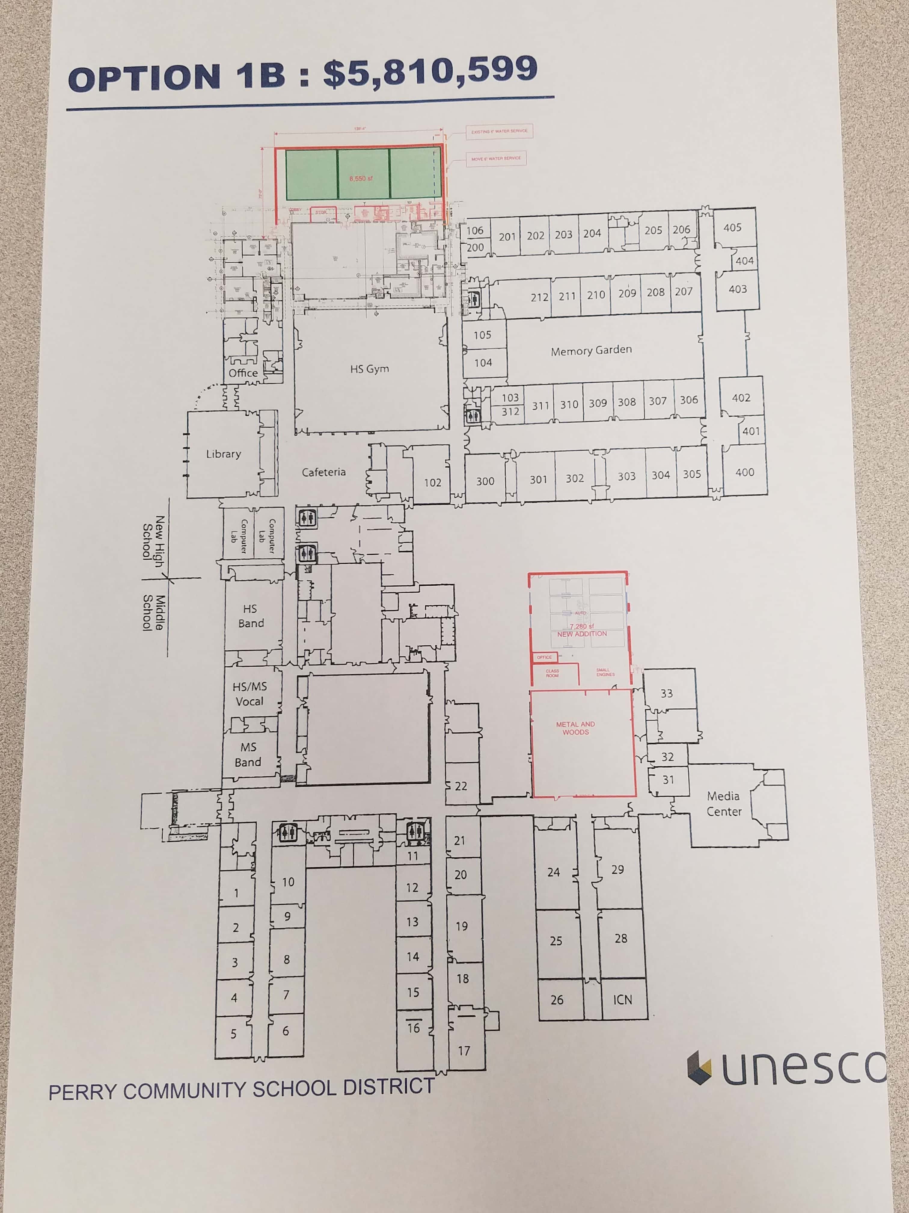 Perry School Board Approves 5.8 Million Floorplan for
