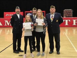 Meadow Losee (front left) and Kristin Wailes (front right). Photo courtesy of GC Middle School