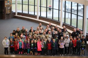 The 2018 Dallas County Sheriff's Office Shop with a Cop group; photos courtesy of the Sheriff's Office Benevolent Association