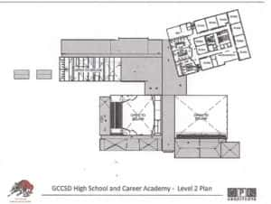 Floor Plan 2 for the new high school and career academy. Image courtesy of GC Schools