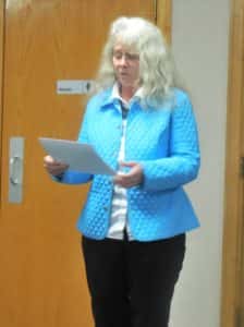 Iowa Wildlife Center Exe. Dir. Marlene Ehresman presenting to City Council last week