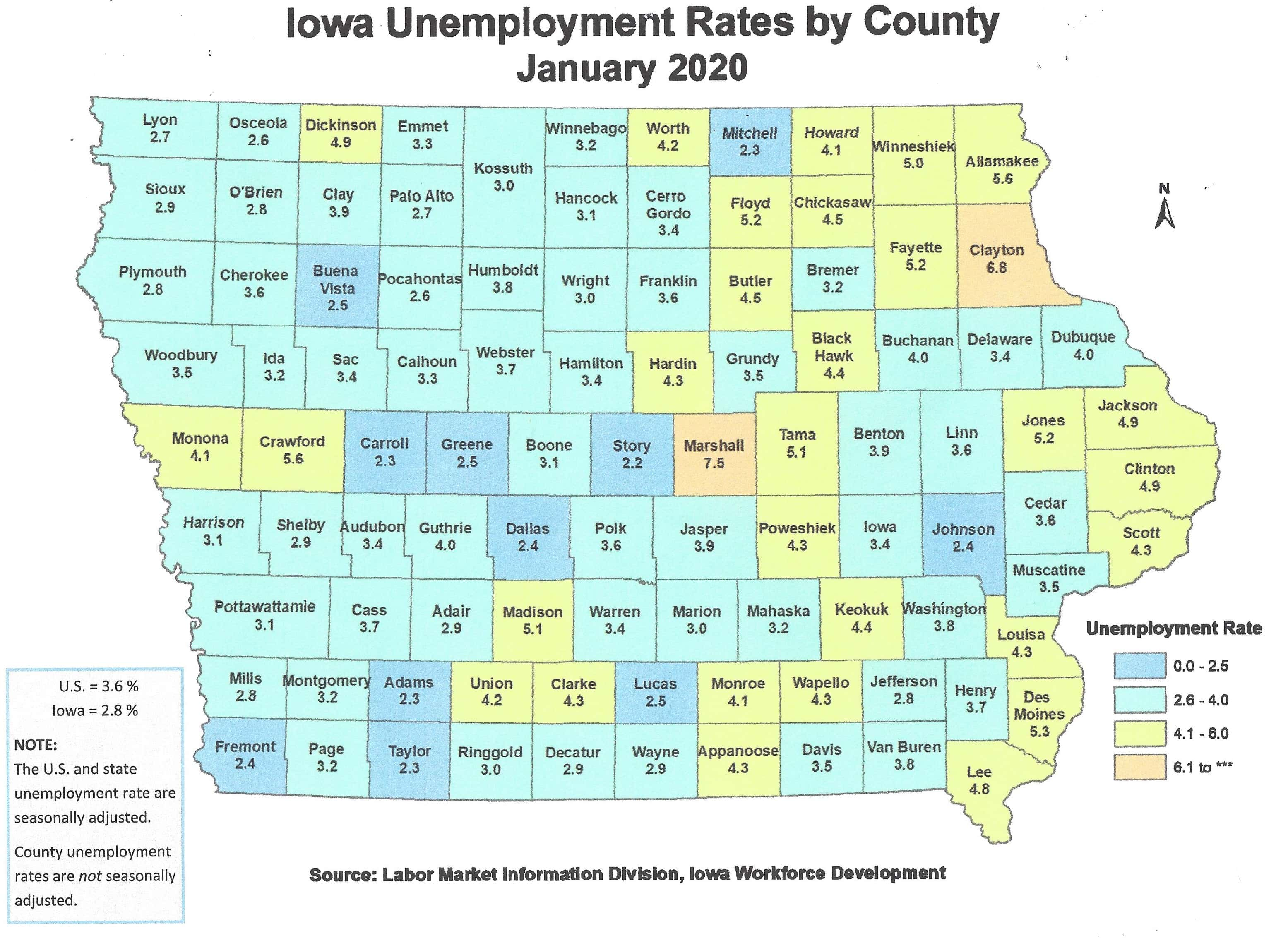 Unemployment Uptick in Raccoon Valley Radio Listening Area | Raccoon ...