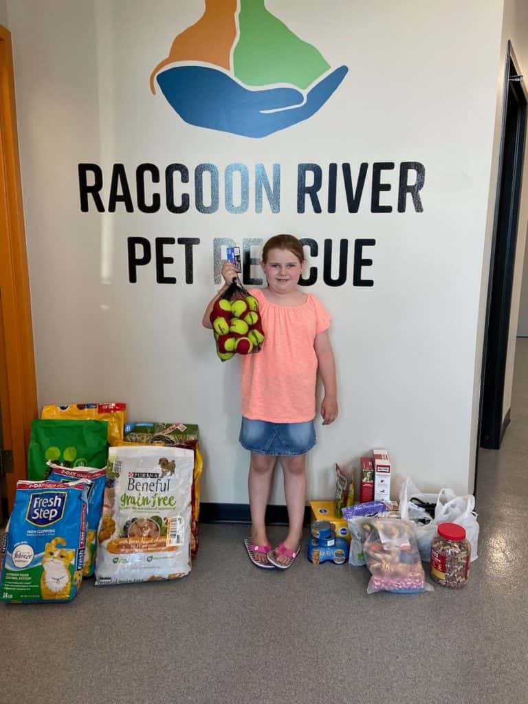Raccoon River Pet Rescue Receives Special Donation from Local Birthday