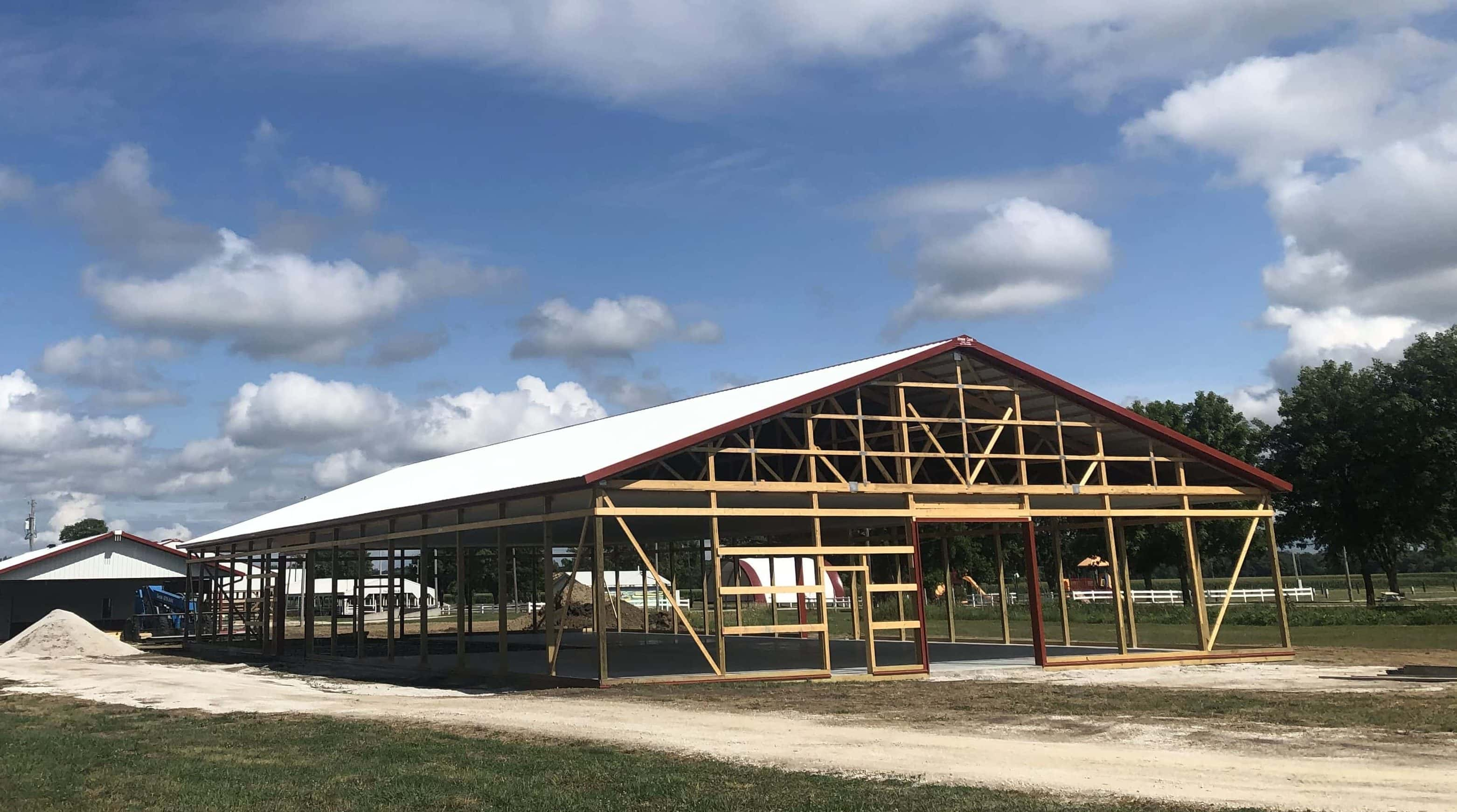 New Guthrie County Fair Static Building Nearing Completion Raccoon