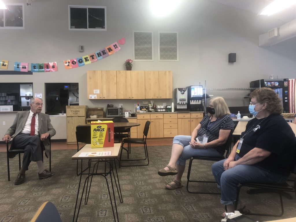 Sen. Grassley Visits Guthrie County Hospital, Jefferson