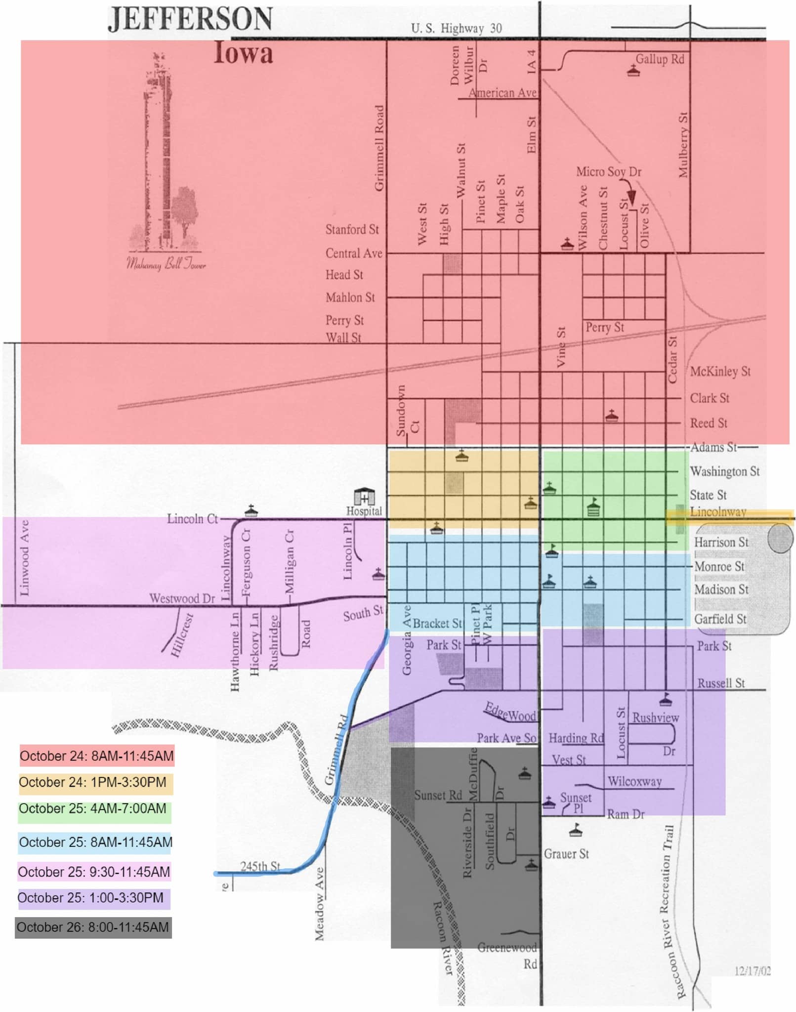 water-main-flushing-map