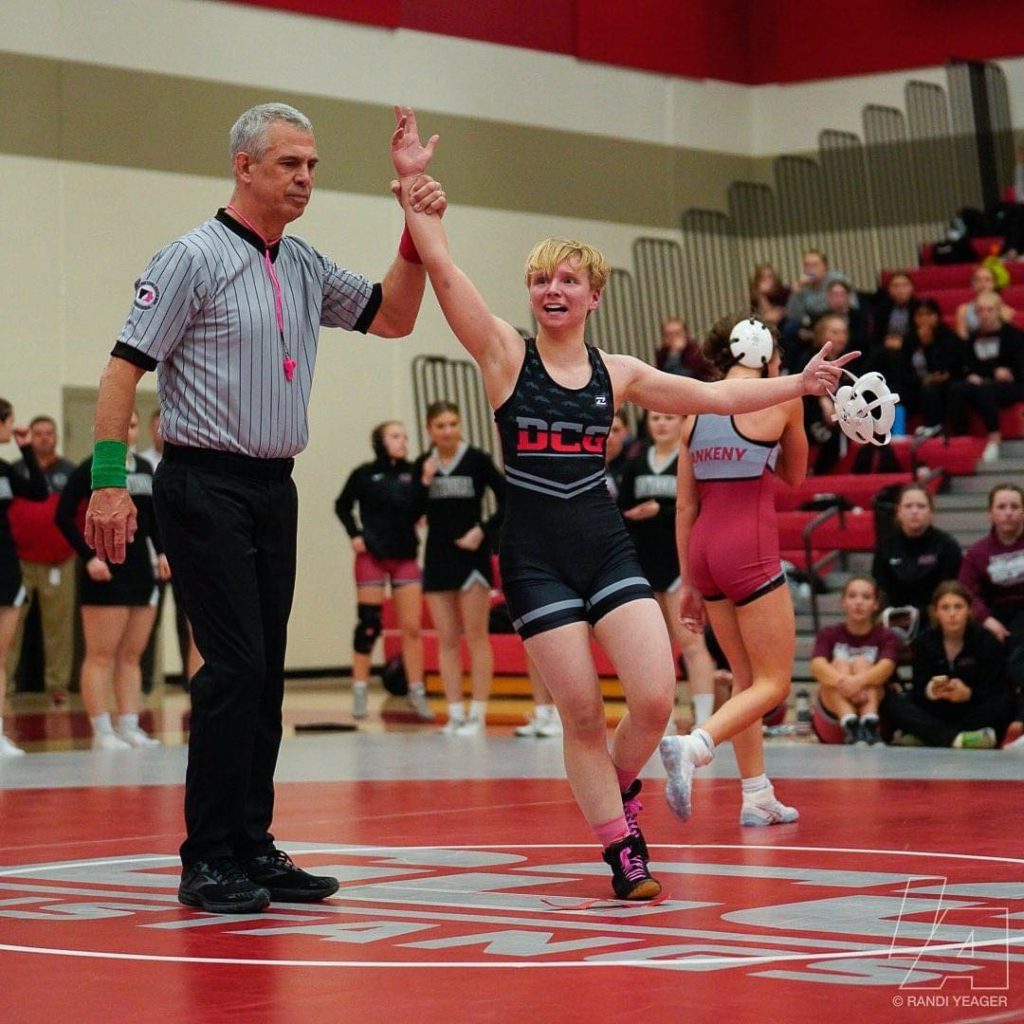 Gracie Waage Excelling For Dallas Center Grimes Wrestling | Raccoon